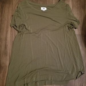 Army green shirt